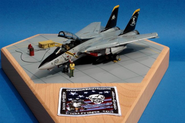 Aircraft profile print of F-14B Tomcat VF-103 Jolly Rogers
