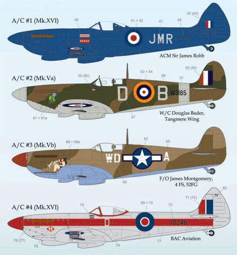 Lifelike 1/72 decal Supermarine Spitfire Pt 4 Airfix, Italeri, Revell, Smer & Ta Lifelike 1/72 decal Supermarine Spitfire Pt 4 Airfix, Italeri, Revell, Smer & Ta