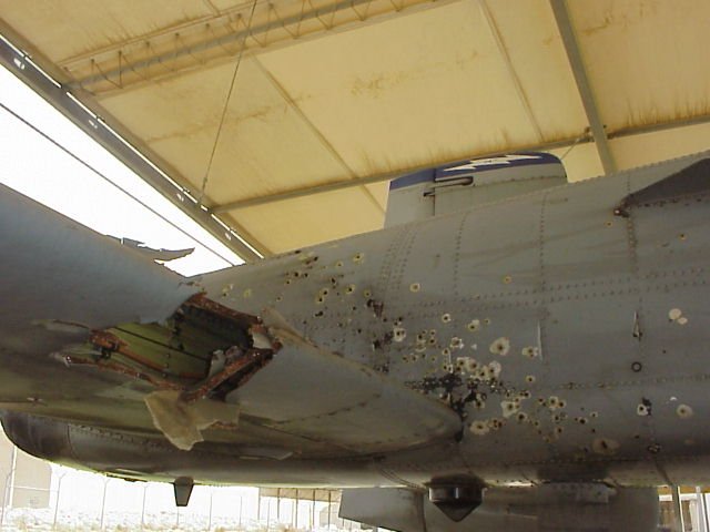 Gulf War 2 Battle Damaged A-10