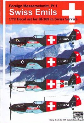 Decals 1/72 WWII Swiss Neutrality Roundels and White Crosses FFSMC Productions 