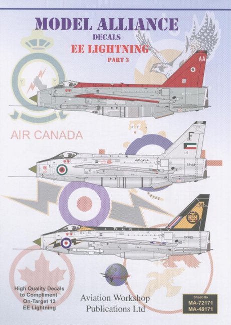 Xtradecal 1/48 BAe/EE Lightning F.3A and F.6 # 48099 